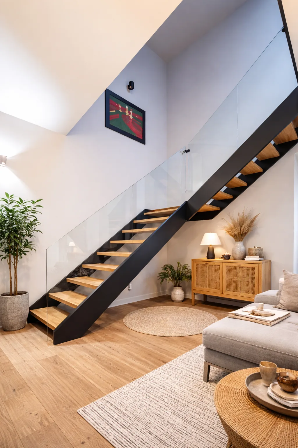 Treppen aus Polen nach Maß als L-Treppe