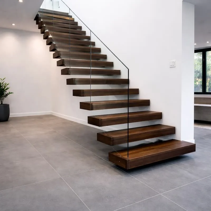 Treppen aus Polen nach Maß als schwebende Kragarmtreppe