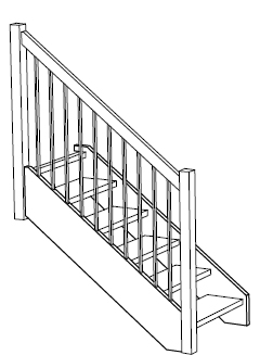 Treppen Geländer aus Edelstahl