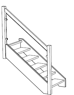 Treppen Geländer aus Glas