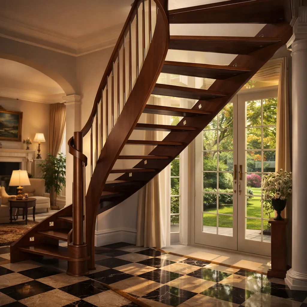 Moderne Wangentreppen aus Polen nach Maß gefertigt